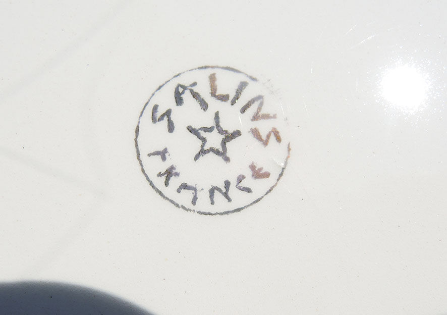 Former salins ceramic cheese service