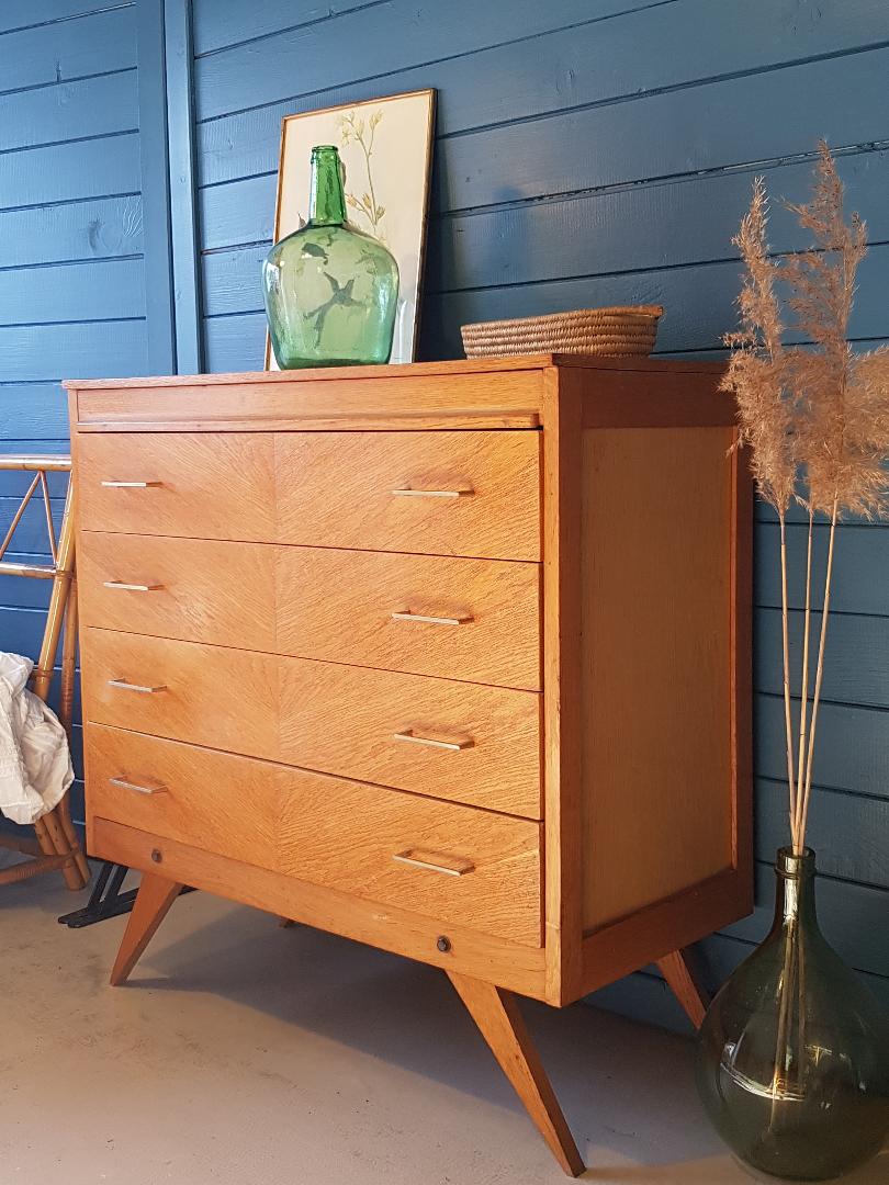 Commode 4 tiroirs années 60
