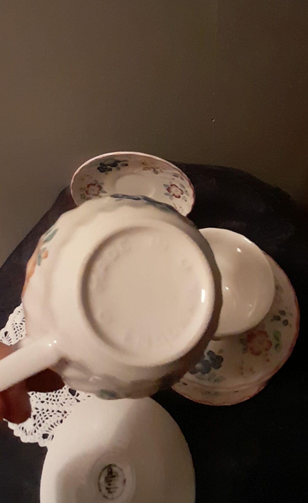 3 tasses thé anglaises, fleuries faience Ironstone Churchill