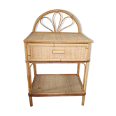 Chevet rotin vintage