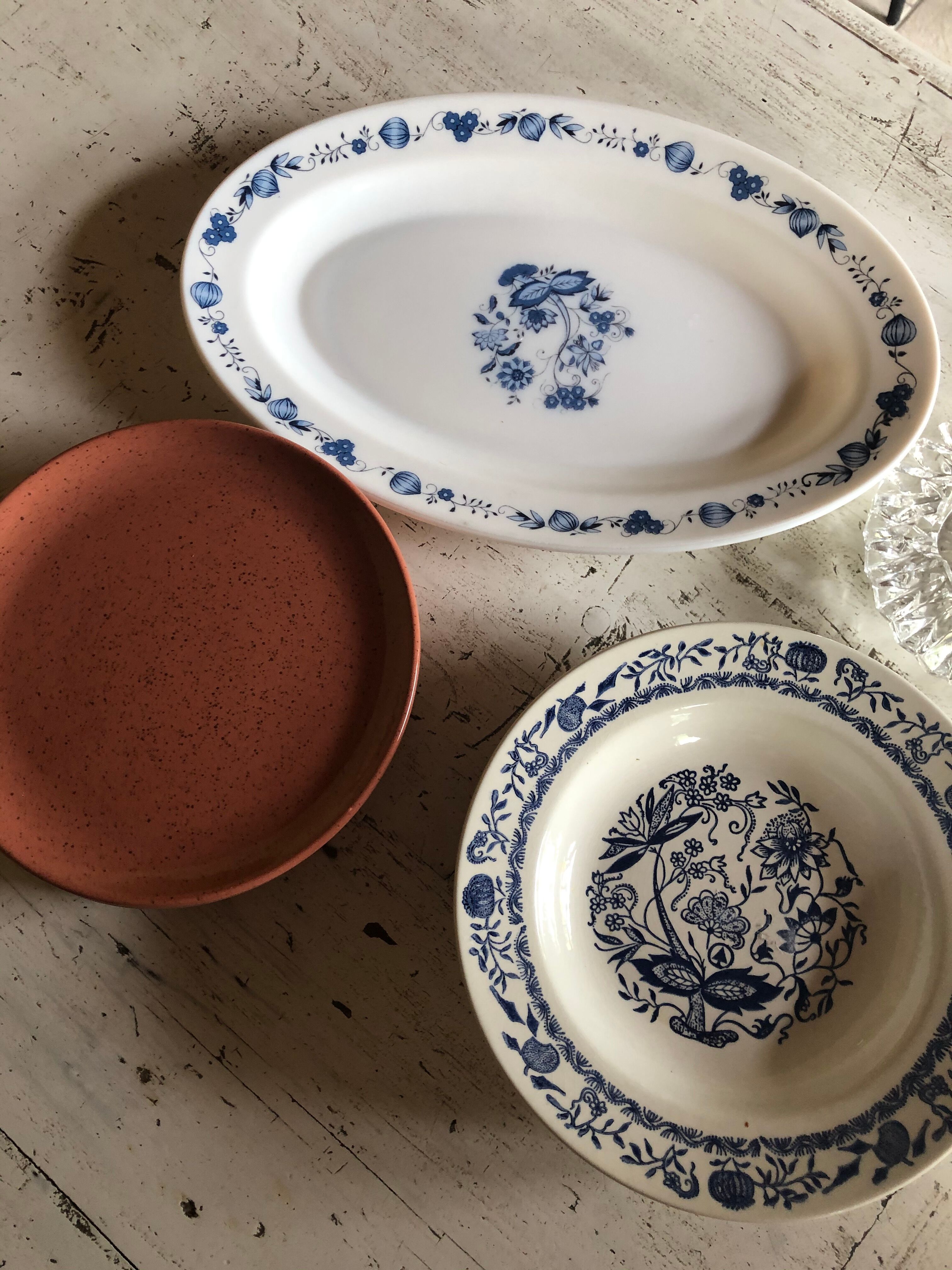 Lot of 4 vintage hollow plates