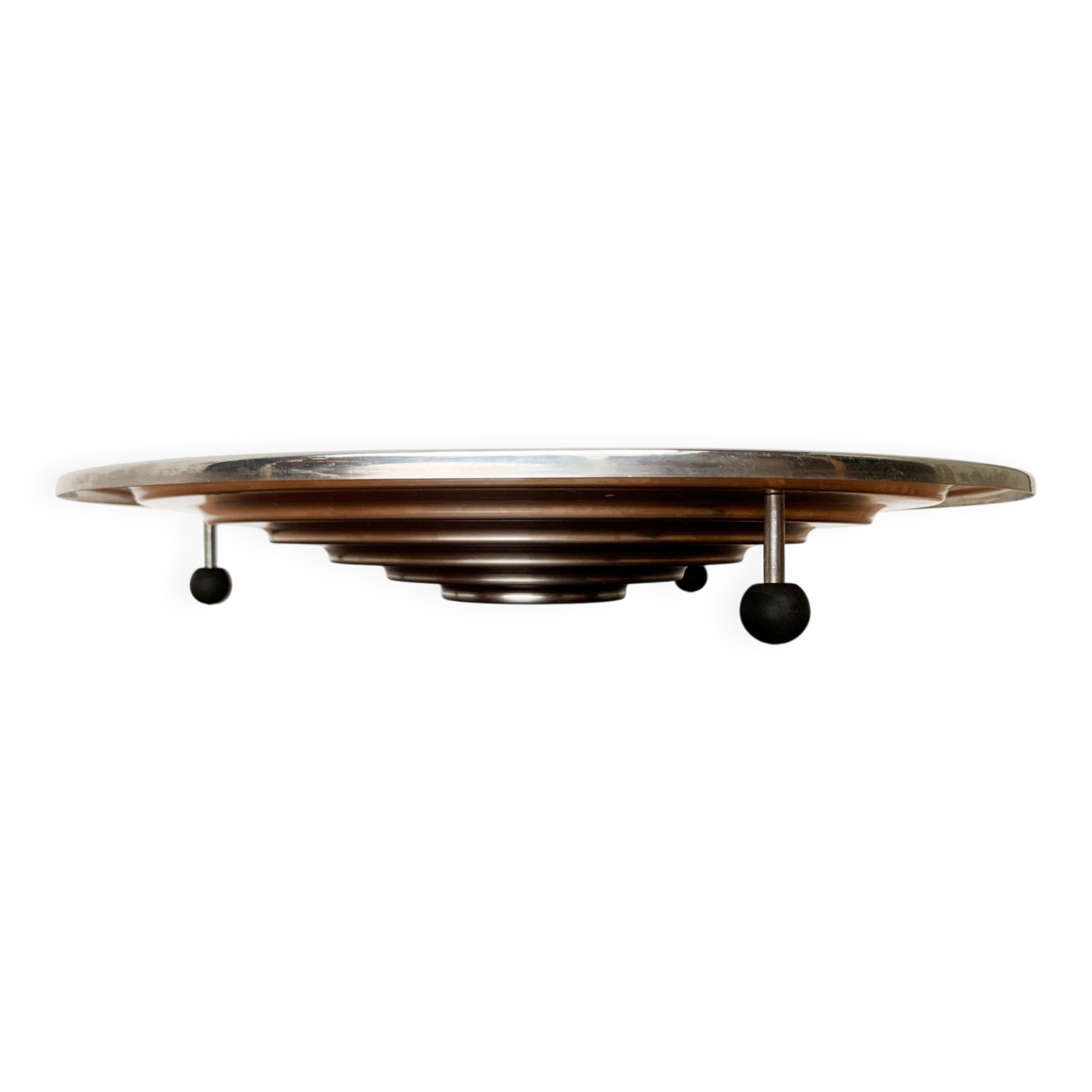 Large postmodern Danish metal bowl by Menu, 1980s.