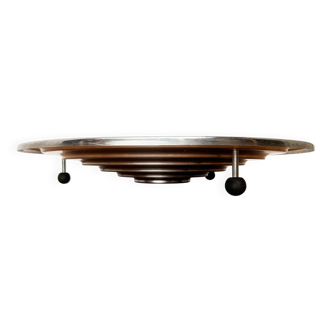 Large postmodern Danish metal bowl by Menu, 1980s.
