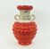 huge 1960s bay keramik floor VASE bubble decor red and orange model 65 45