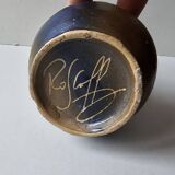 Brittany ceramic vase - Signed Roscoff Height 18cm