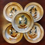 5 hollow plates Grès du Marais