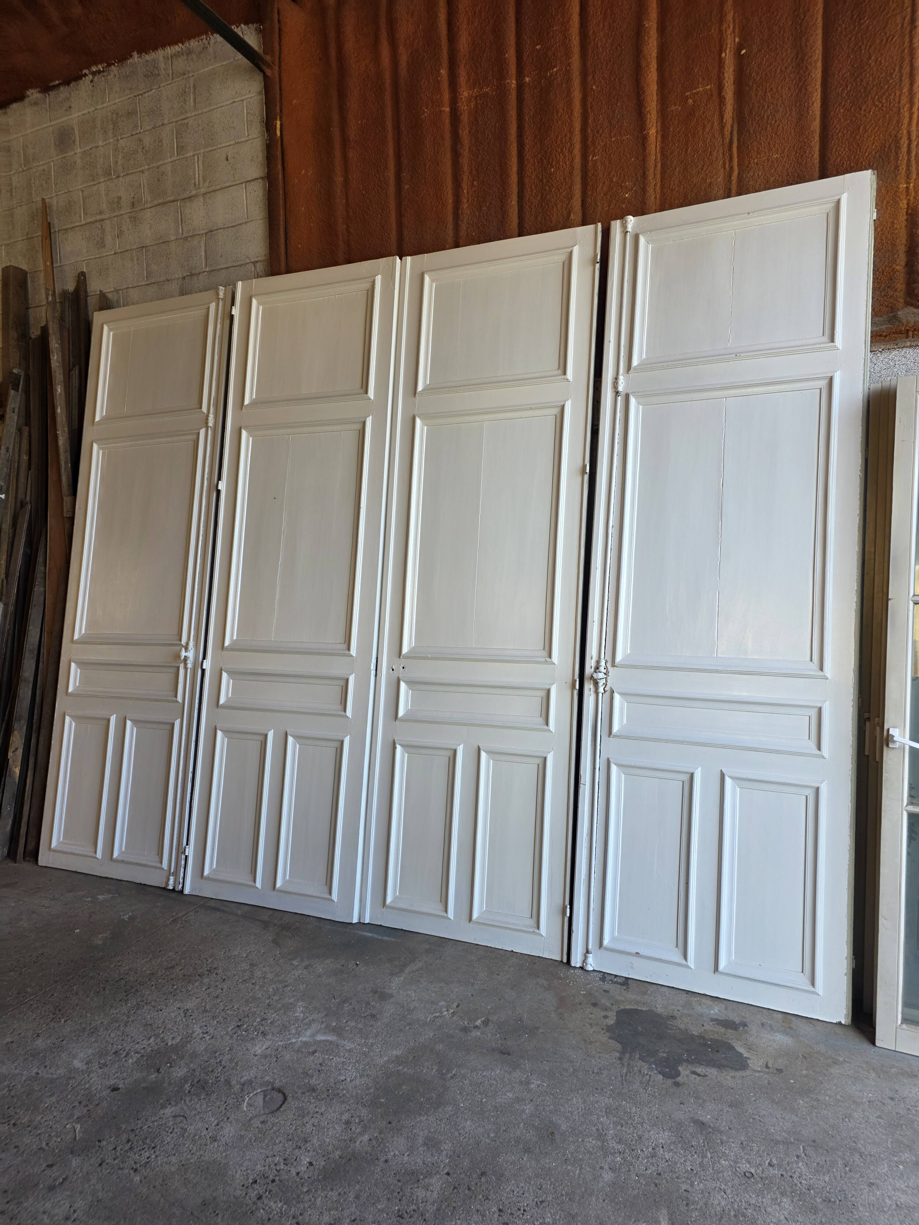 4 partition doors, 19th century.