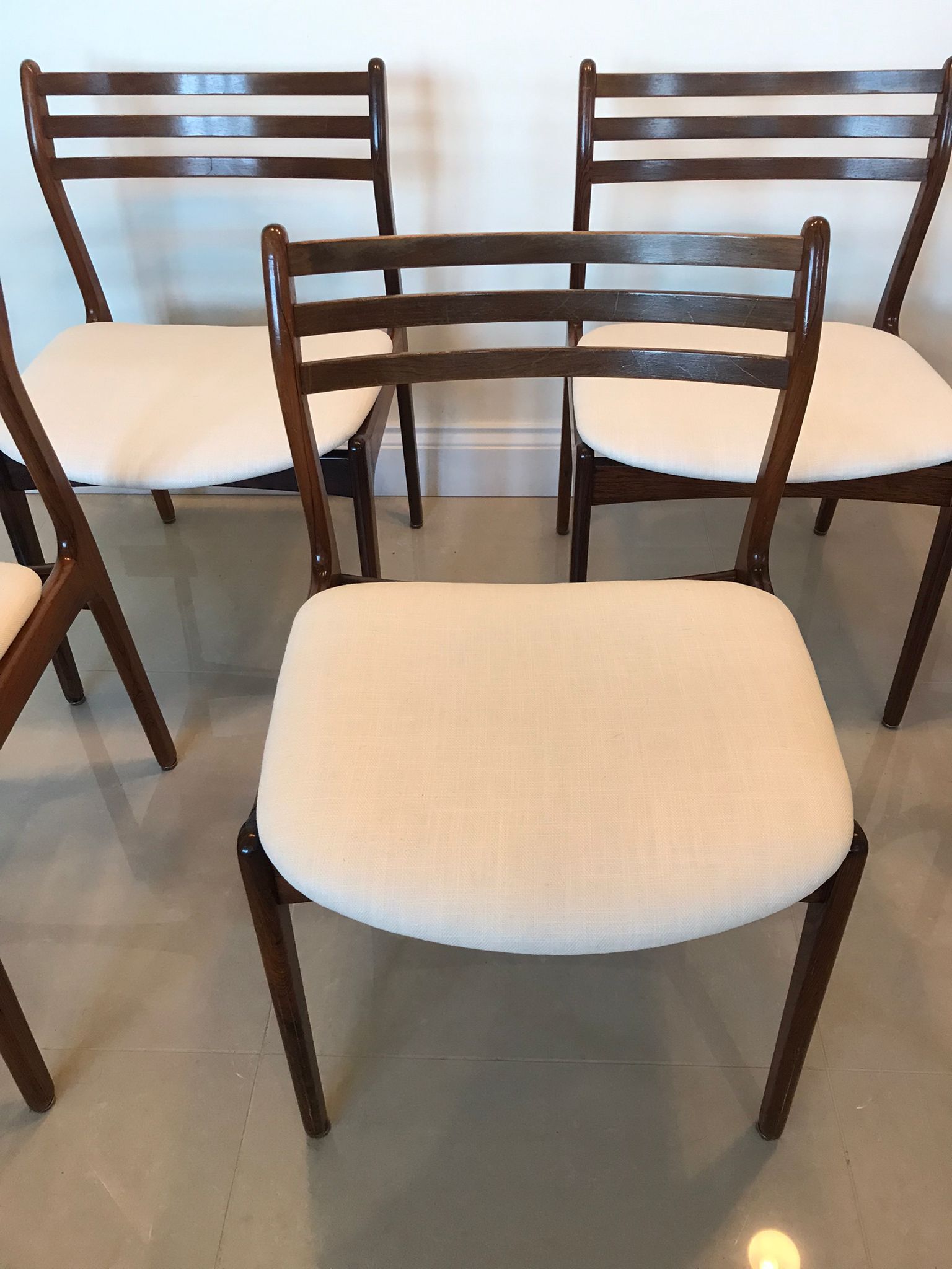 Set Of 6 Danish Rosewood Chairs By P.E. Jorgensen For Farso Stolefabrik