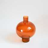Amber round vase