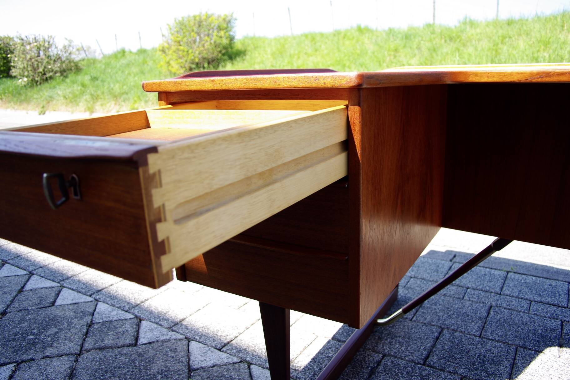 Vintage boomrang desk by peter lovig nielsen 1960s