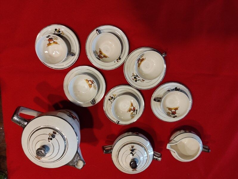 Mickey and Minnie Art Deco Coffee Service 1928