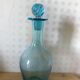 Carafe verre bleu