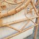 Peacock rattan headboard one person
