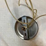 Opaline glass pendant lamp for recycled kitchen counter, vintage glass lampshade, 1960