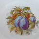 Lot of Six porcelain plates, fruit decoration