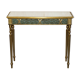 Italian vintage console with a glass mirror top.