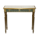 Italian vintage console with a glass mirror top.