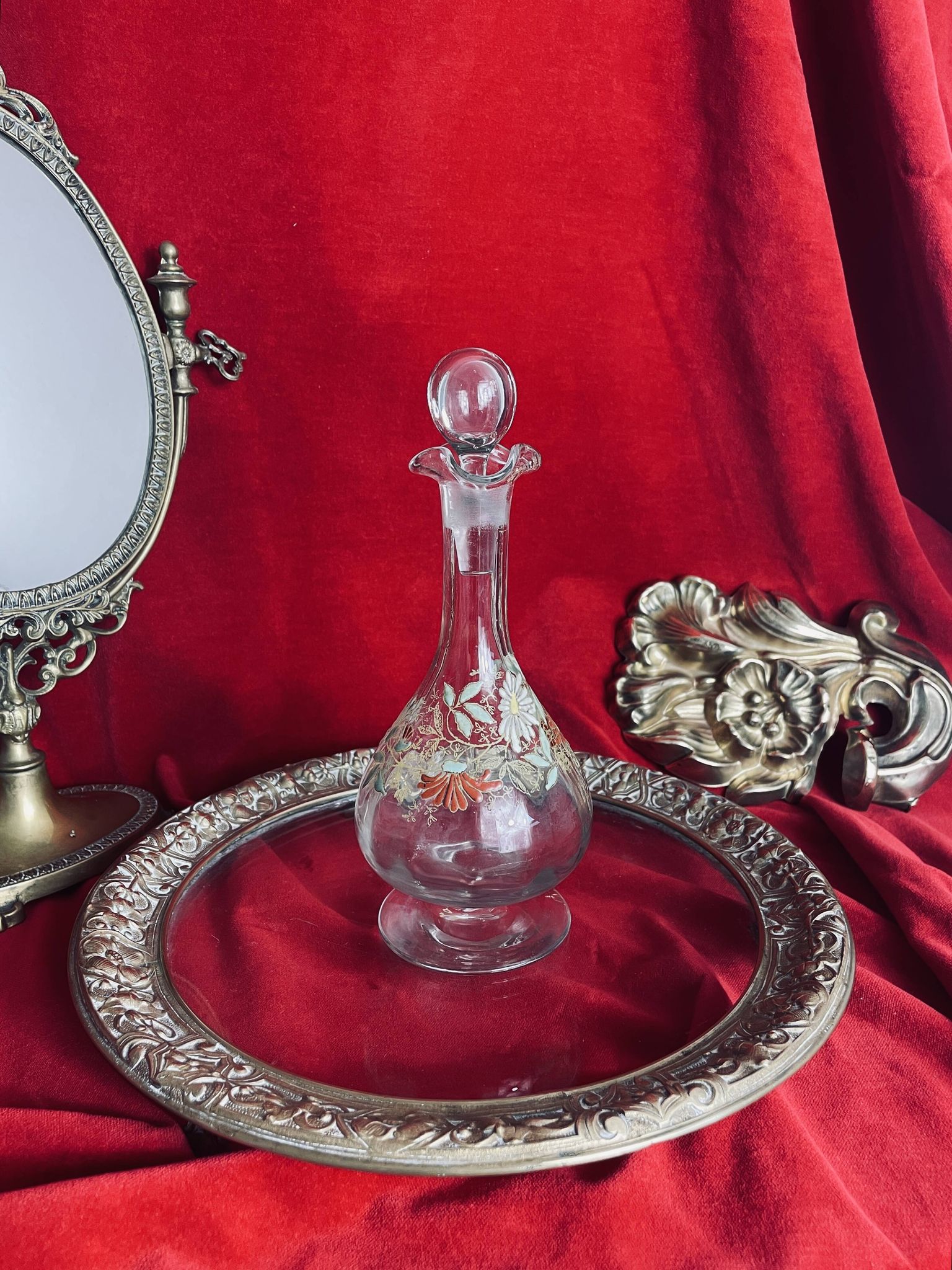 Old Legras Art Nouveau carafe