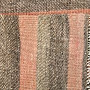 Tapis kilim turc saumon et marron 4x5, 134x164 cm