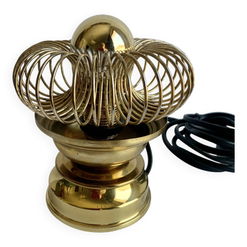 Brass Spiral lamp, 1970s