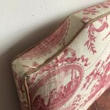 Toile Jouy fabric bedhead