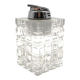 Clear Lucite table lighter, Italy 1970s