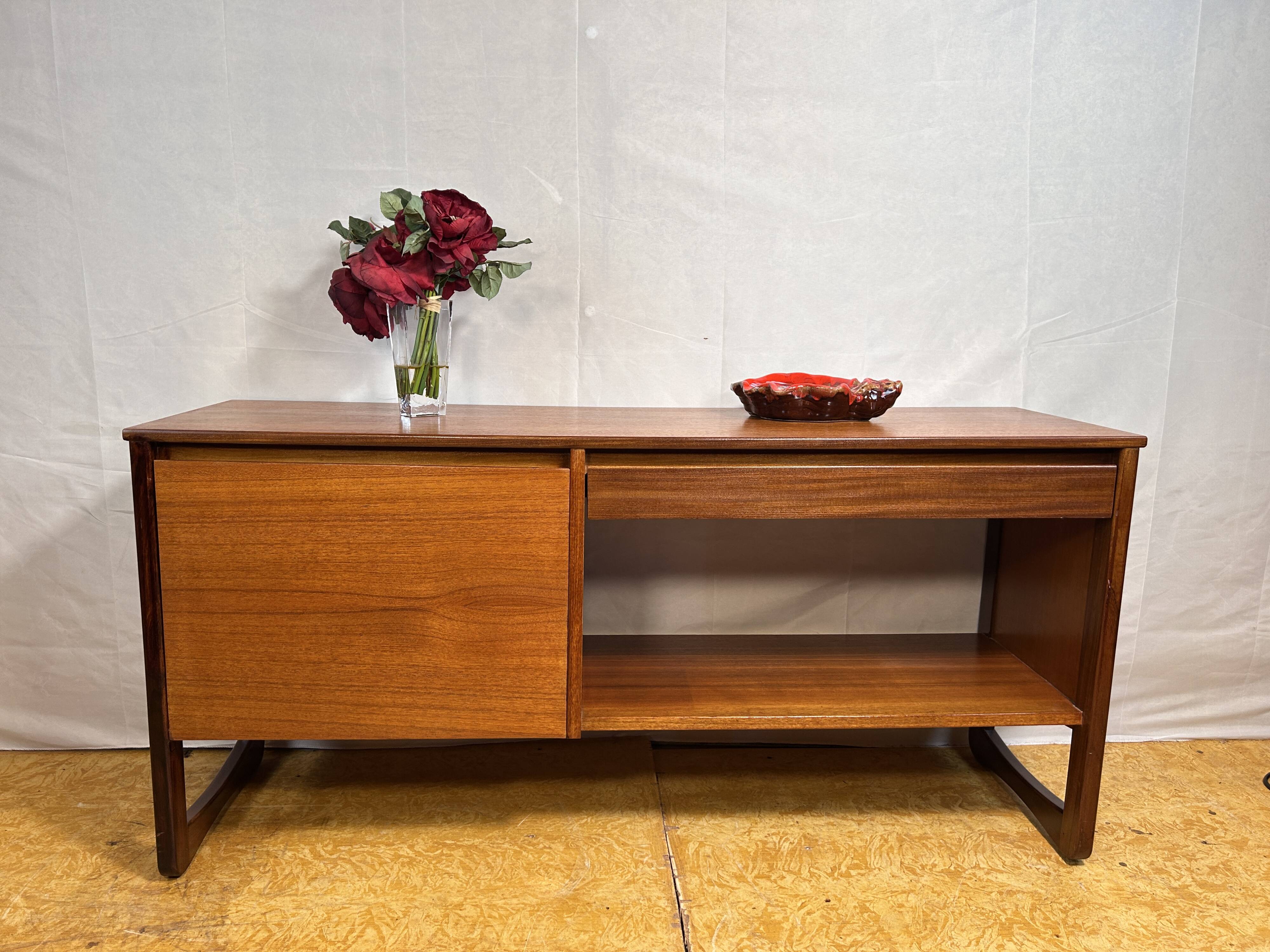 Mid-Century Retro Vintage Teak Record Cabinet by GPlan – 1960s