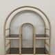 Vintage large Bamboo and Rattan display Cabinet, 1980’s