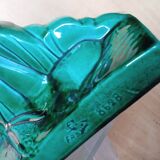 Pheasant statue sculpture glazed ceramic Ch.Lemanceau Art Deco