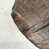 Billot primitif en bois brut