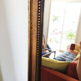 Gilded mirror in old wood - 116x35cm