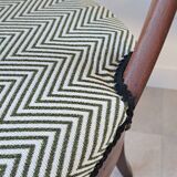 Pair of mahogany gondola chairs – Empire style – 20th century, restored