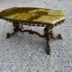 Table basse marbre et laiton