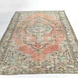 Red & Cream Classic Pattern Vintage Rug, 180x261Cm