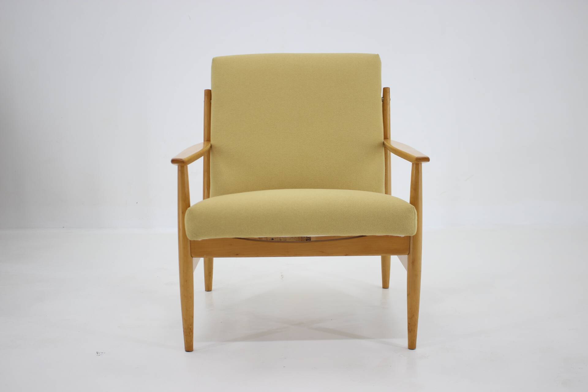 1960s Beech Armchair, Czechoslovakia