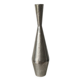 Large silver-clad diamond vase