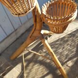 Vintage rattan lamppost