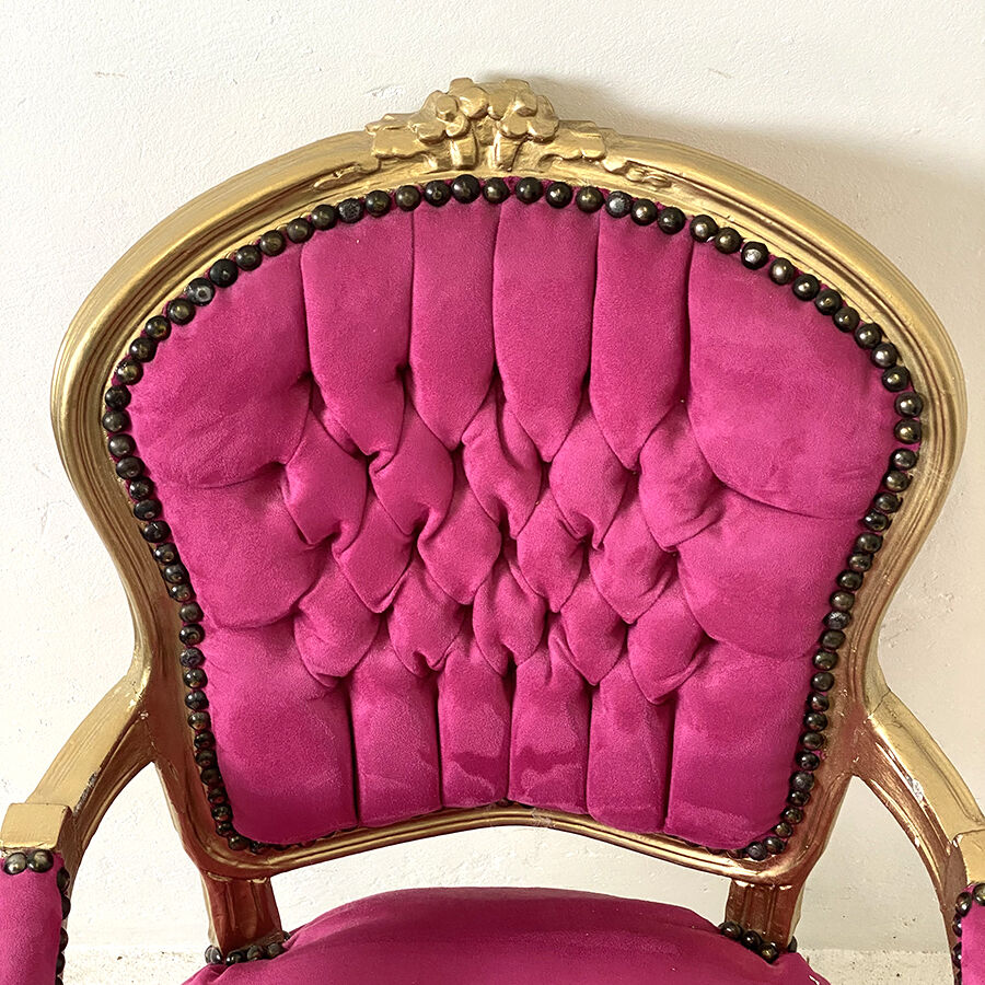 Gilded louis XV style armchair