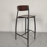 Lot 4 industrial bar stools 70s