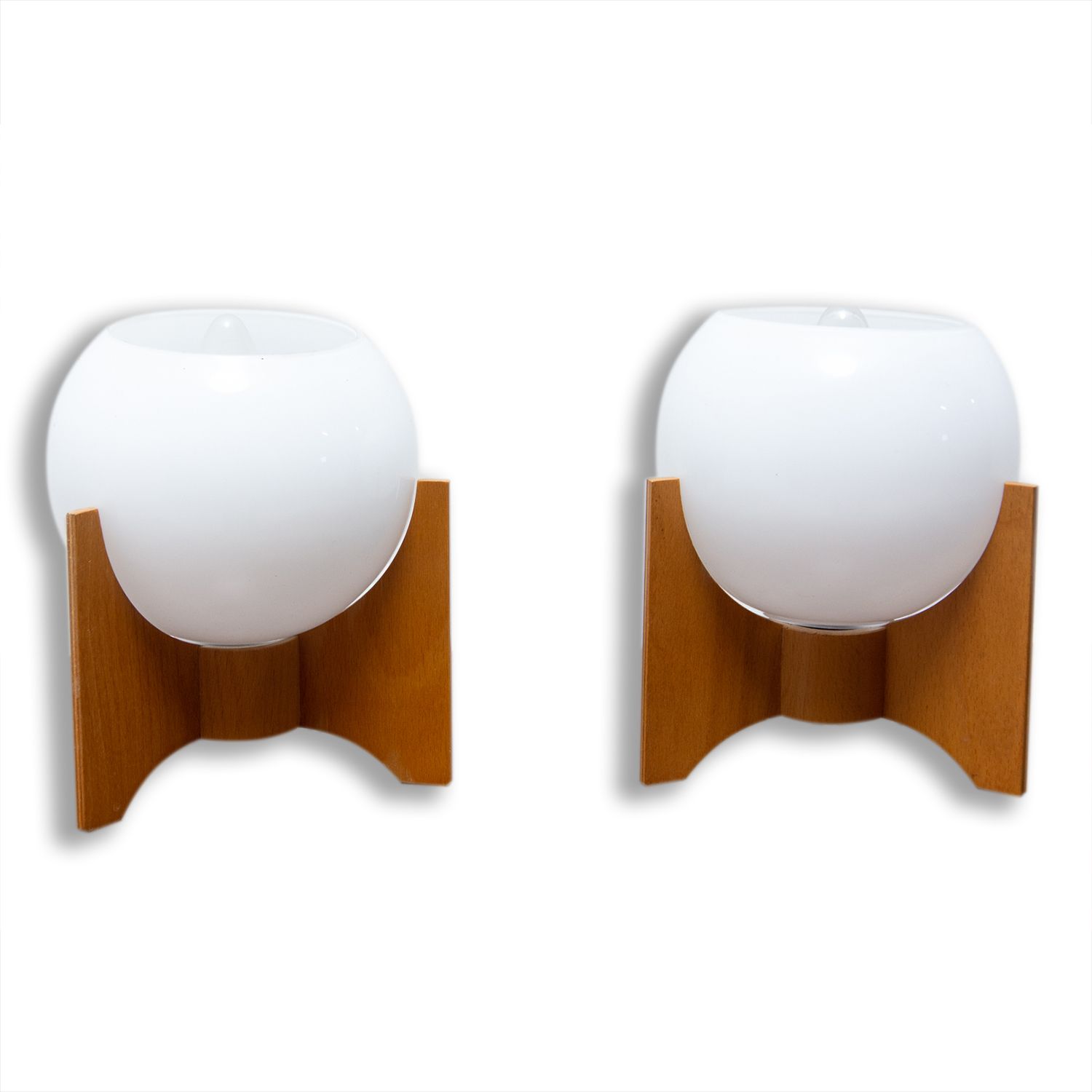 Table lamps Drevo Humpolec, Czechoslovakia, 1970