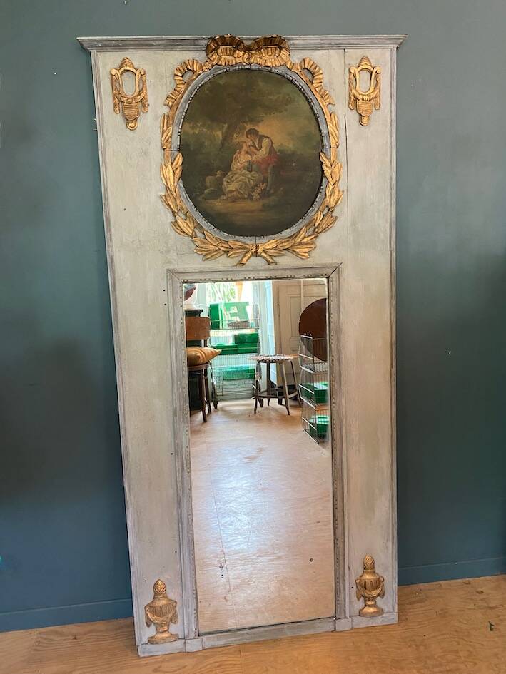 19th-century trumeau mirror