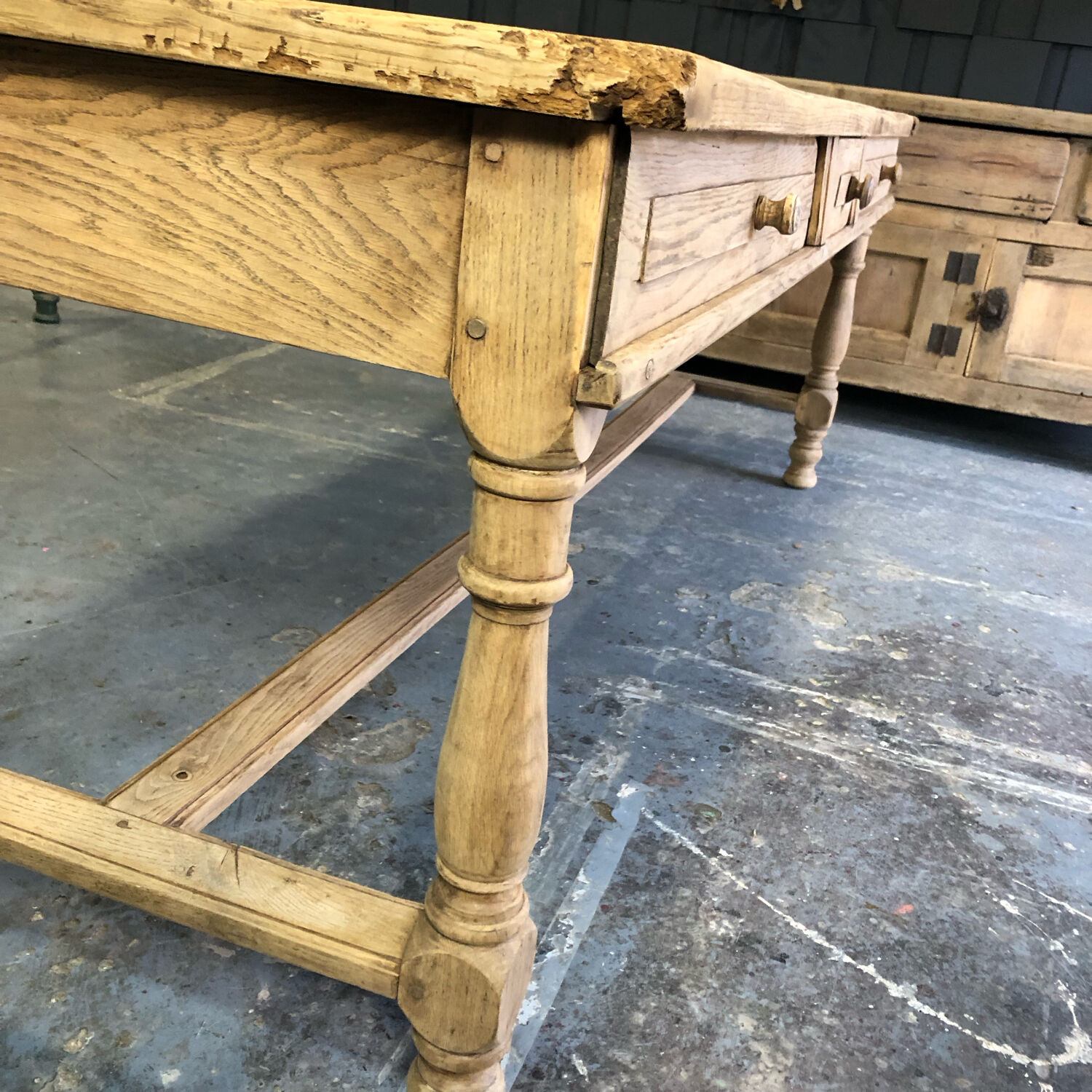 Oak farmhouse table XIXth