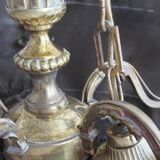 Gilded bronze chandelier in Louis XVI style, with 5 lights