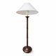2 x Wooden faux bamboo table lamps / 1980s