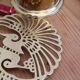 Golden table mat