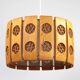 Pine Pendant Lamp with Rolled Wood Curl Rosettes – Sweden, 1970s