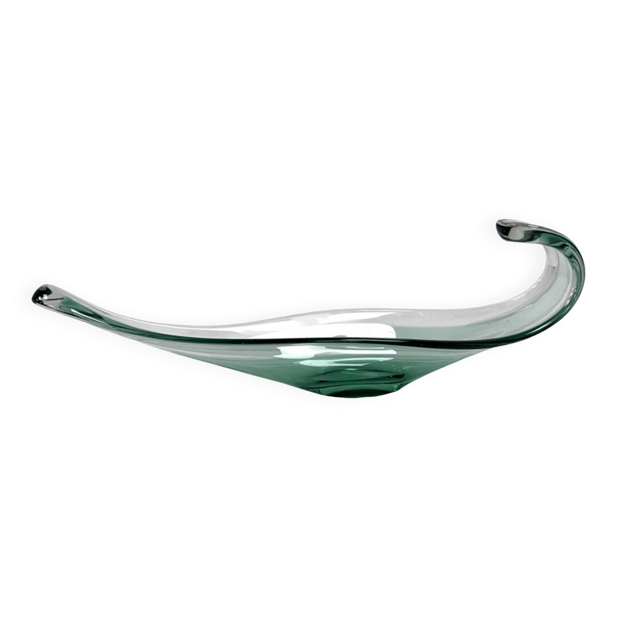 Plat en verre de Murano, Italie années 1960