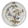 Antique Longchamp shallow dish with polychrome daisies in ironstone.