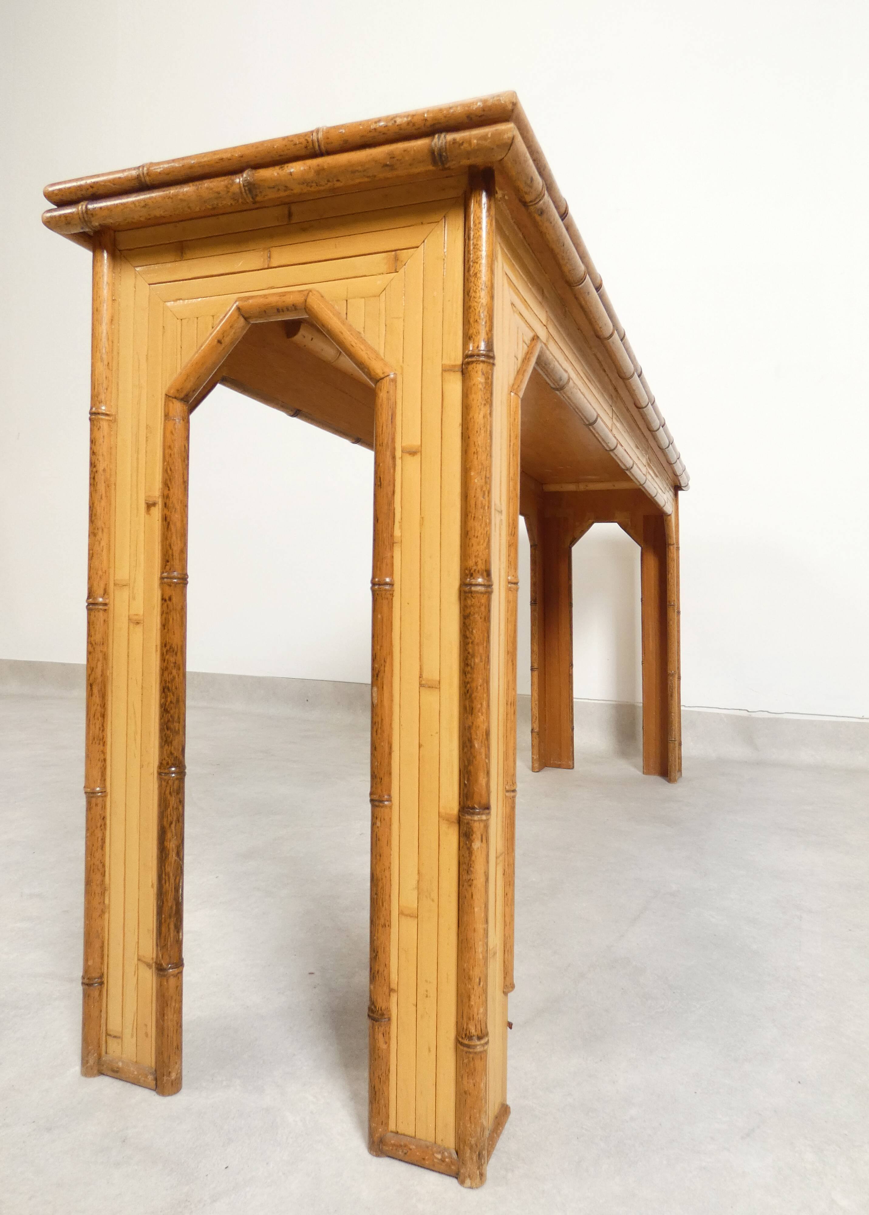 Dressoir console and side table bamboo