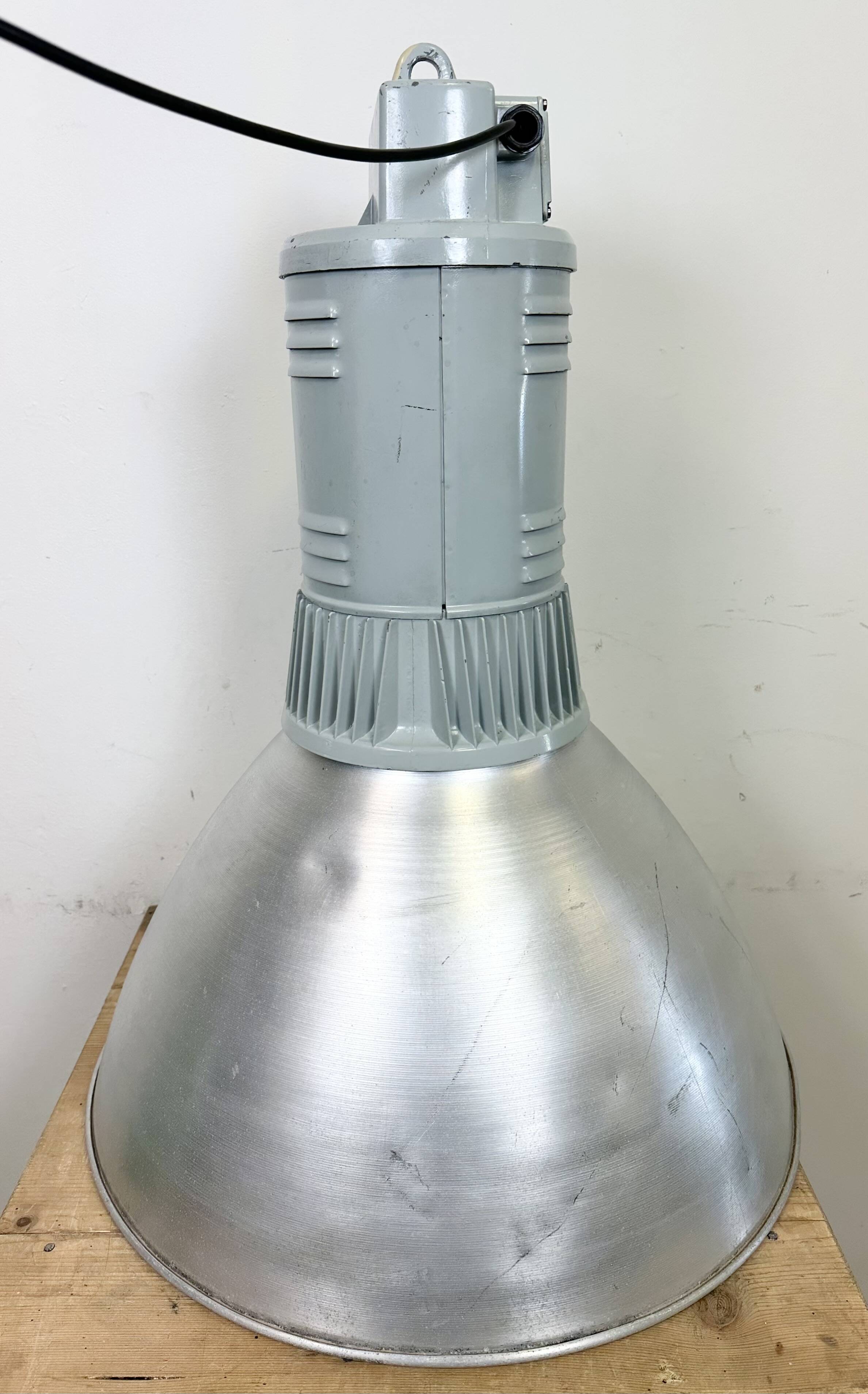 Large Industrial Aluminium Pendant Light from Elektrosvit, 1960s